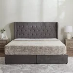 Curvy Chester King Upholstered Bed - 180x200 cm