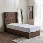 Curvy Chester Single Upholstered Bed - 90x200 cm