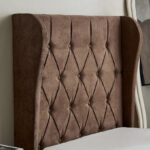 Curvy Chester Single Upholstered Bed - 90x200 cm