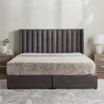 Curvy Clark Upholstered King Bed - 180x200 cm