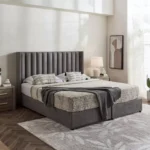 Curvy Clark Upholstered King Bed - 180x200 cm