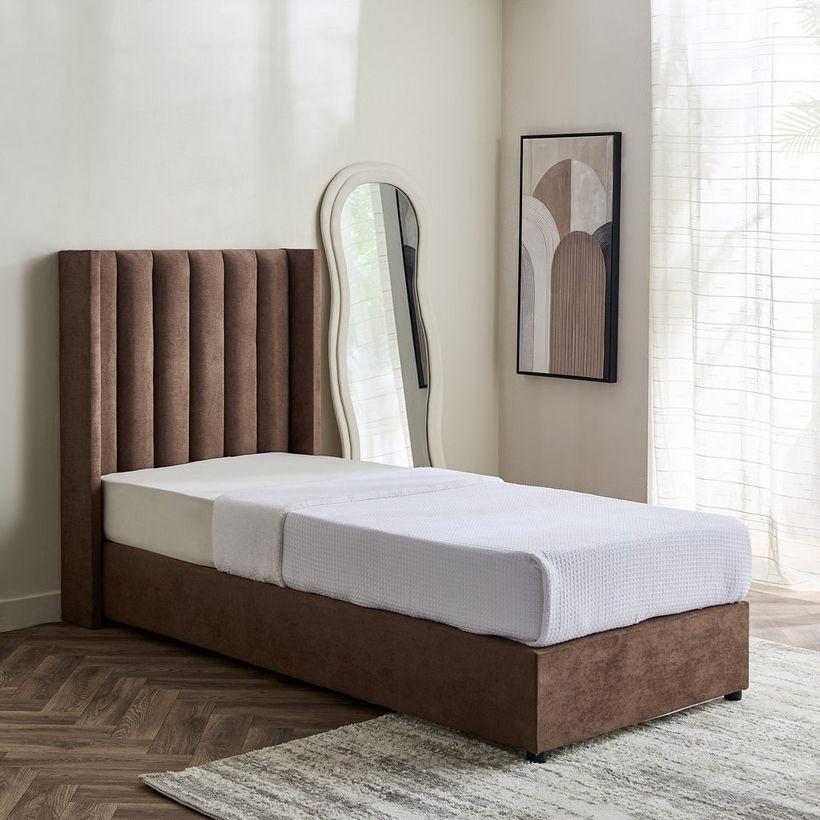 Curvy Clark Upholstered Single Bed - 90x200 cm - Image 3