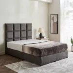 Curvy Rubik Queen Upholstered Bed - 140x200 cm