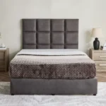 Curvy Rubik Queen Upholstered Bed - 140x200 cm