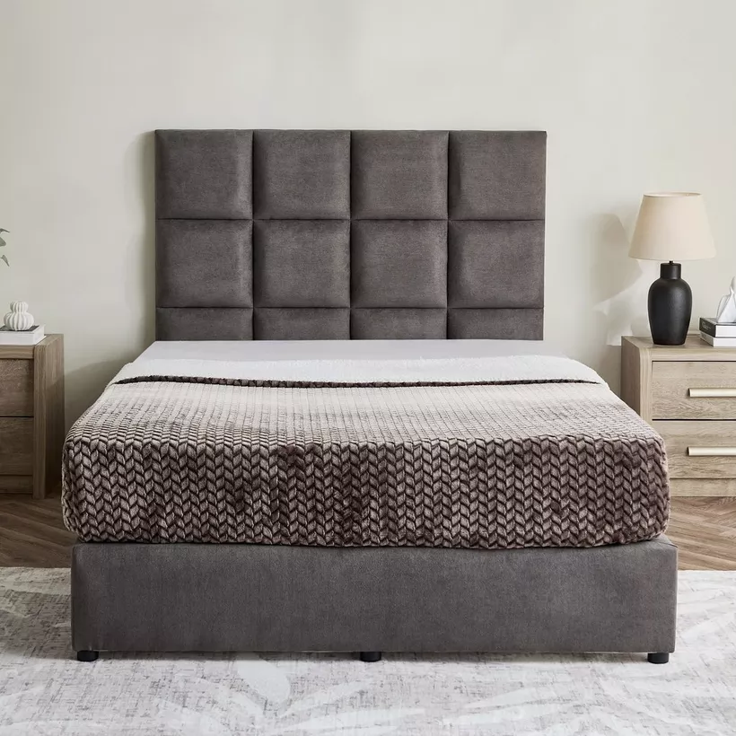 Curvy Rubik Queen Upholstered Bed - 140x200 cm - Image 4