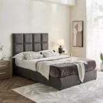 Curvy Rubik Queen Upholstered Bed - 160x200 cm