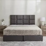 Curvy Rubik Upholstered King Bed - 180x200 cm
