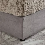 Curvy Rubik Upholstered King Bed - 180x200 cm