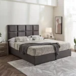 Curvy Rubik Upholstered King Bed - 180x200 cm