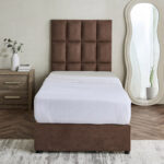 Curvy Rubik Single Upholstered Bed - 90x200 cm