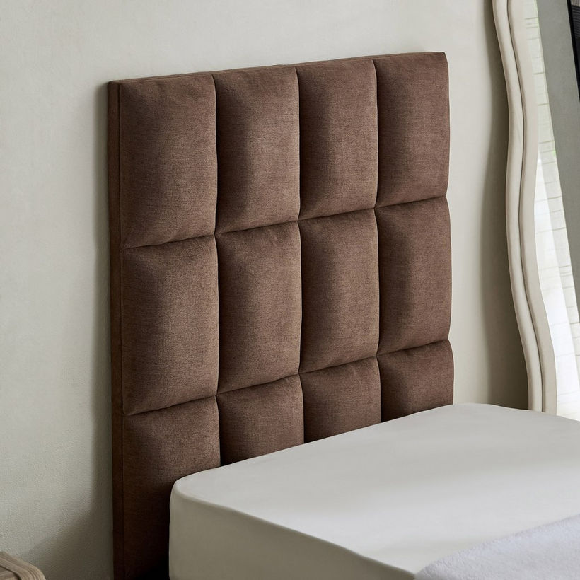 Curvy Rubik Single Upholstered Bed - 90x200 cm - Image 5