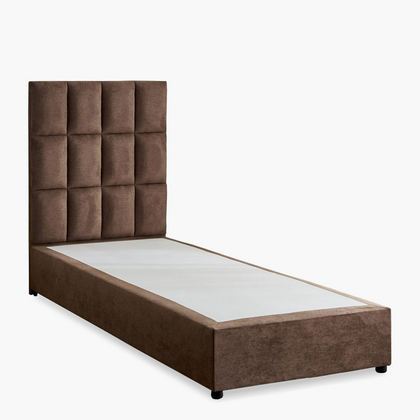 Curvy Rubik Single Upholstered Bed - 90x200 cm - Image 10