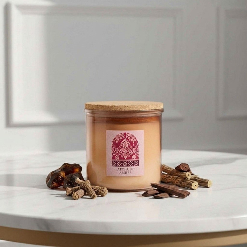 Nuvori Gardenia Patchouli Amber Jar Candle - 340 gm