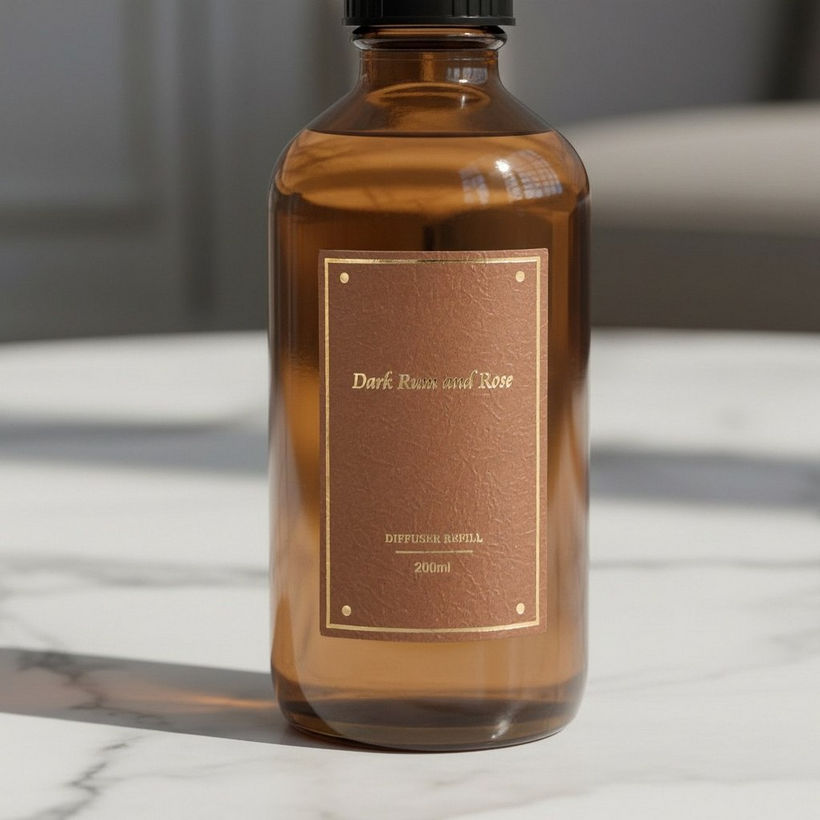 Nuvori Scentelier Dark Rum and Rose Refill Oil - 200 ml - Image 3