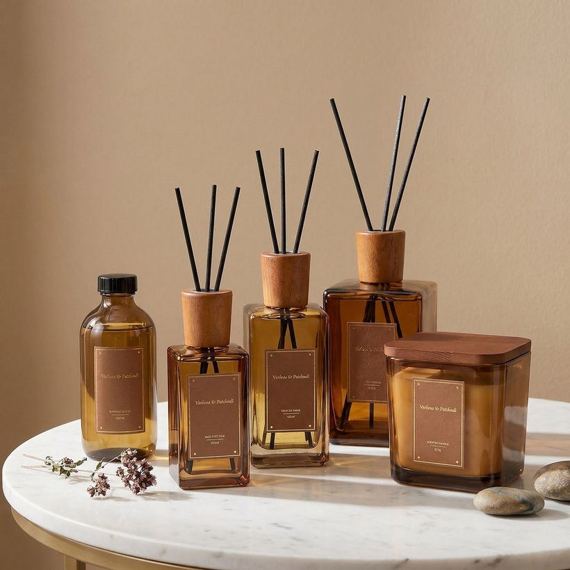 Nuvori Scentelier Verbena and Patchouli Jar Candle - 370 gm - Image 2