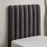 Curvy Haze Upholstered Single Bed - 90x200 cm