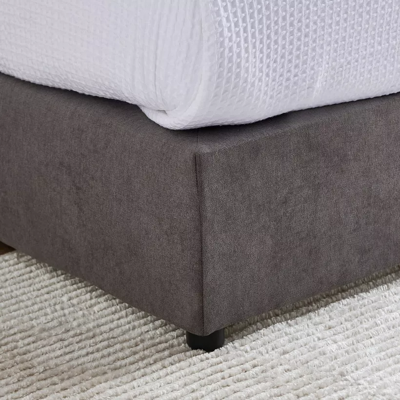 Curvy Haze Upholstered Single Bed - 90x200 cm - Image 8
