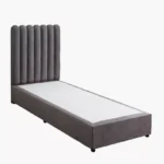Curvy Haze Upholstered Single Bed - 90x200 cm