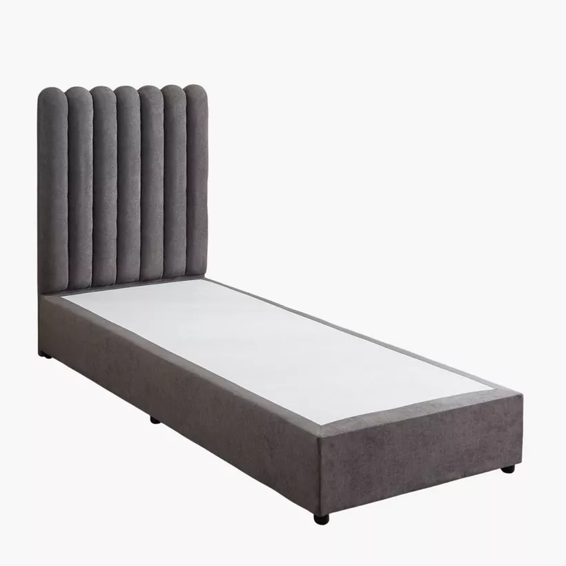 Curvy Haze Upholstered Single Bed - 90x200 cm - Image 10