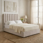 Curvy Haze Upholstered Twin Bed - 120x200 cm