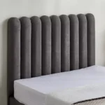 Curvy Haze Upholstered Twin Bed - 120x200 cm