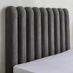 Curvy Haze Upholstered Twin Bed - 120x200 cm