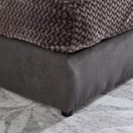 Curvy Haze Upholstered Queen Bed - 160x200 cm