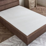 Curvy Linear Upholstered Twin Bed - 120x200 cm