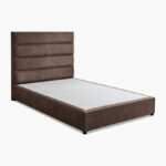 Curvy Linear Upholstered Twin Bed - 120x200 cm