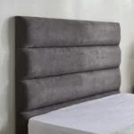 Curvy Linear Upholstered Queen Bed - 140x200 cm