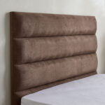 Curvy Linear Upholstered Queen Bed - 160x200 cm