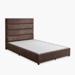 Curvy Linear Upholstered Queen Bed - 160x200 cm