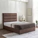 Curvy Linear Upholstered Queen Bed - 160x200 cm - Image 11