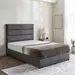 Curvy Linear Upholstered Queen Bed - 160x200 cm - Image 12