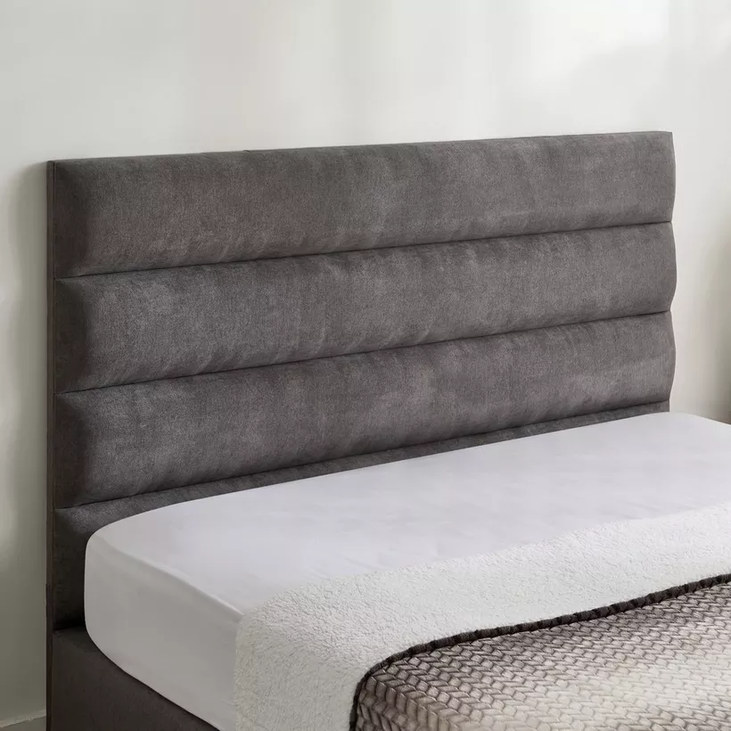 Curvy Linear King Upholstered Bed - 180x200 cm - Image 5