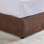 Curvy Linear Upholstered Single Bed - 90x200 cm