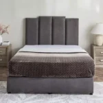 Curvy Riston Upholstered Twin Bed - 120x200 cm