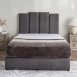 Curvy Riston Upholstered Queen Bed - 140x200 cm
