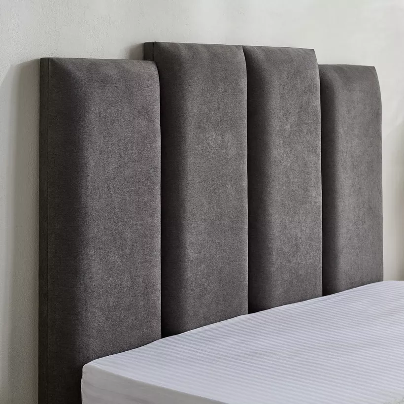 Curvy Riston Upholstered Queen Bed - 140x200 cm - Image 6