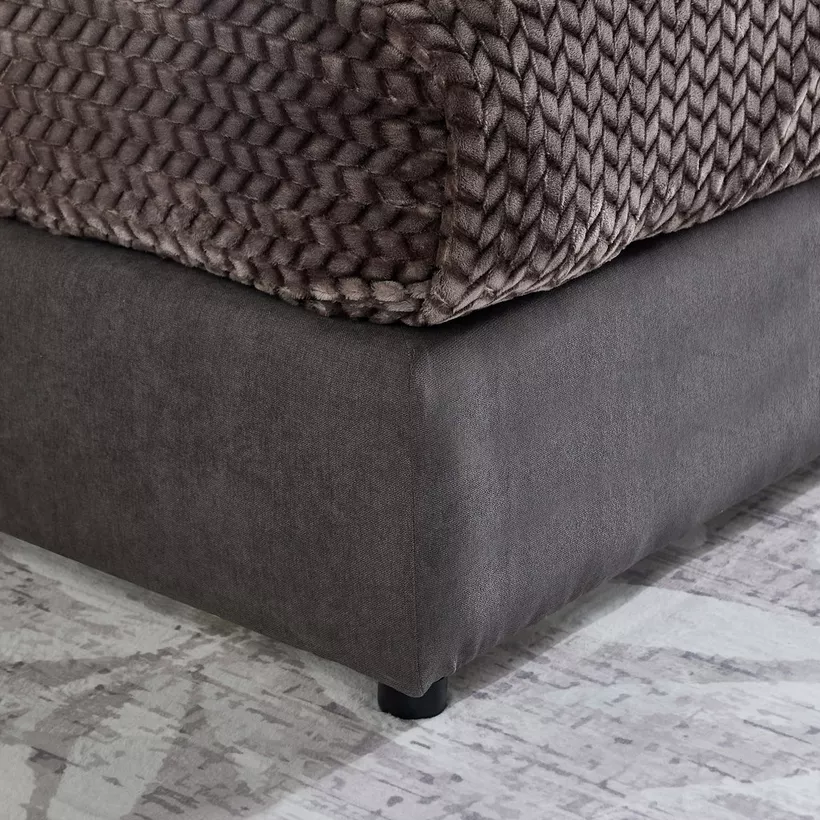 Curvy Riston Upholstered Queen Bed - 140x200 cm - Image 8