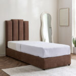 Curvy Riston Upholstered Single Bed - 90x200 cm
