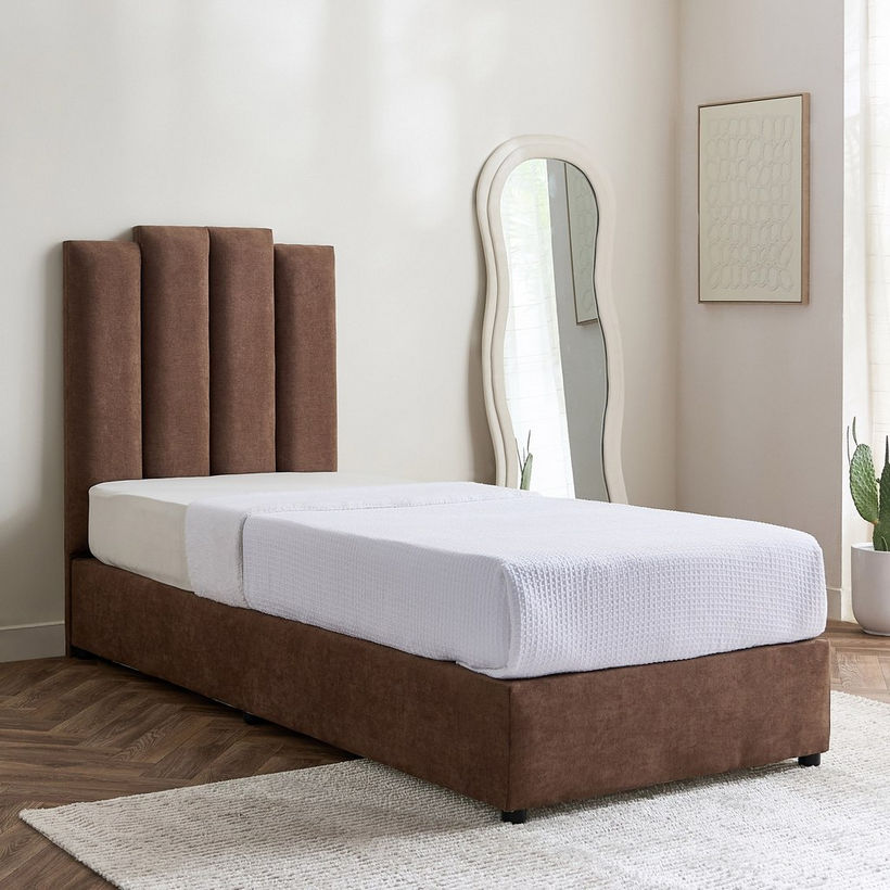 Curvy Riston Upholstered Single Bed - 90x200 cm - Image 3