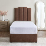 Curvy Riston Upholstered Single Bed - 90x200 cm