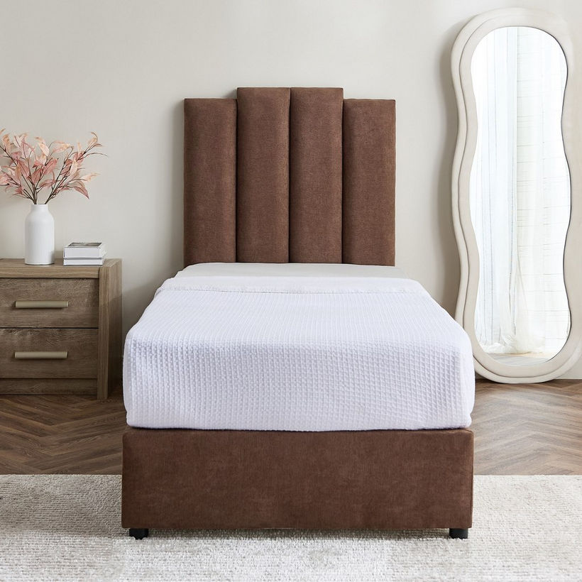 Curvy Riston Upholstered Single Bed - 90x200 cm - Image 4