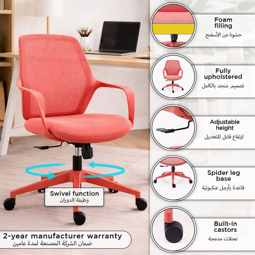 Flamingo Medium Back Office Chair - Image 2