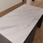 Marwell 2-Door Sintered Stone Top Kitchen Island with 1 Drawer