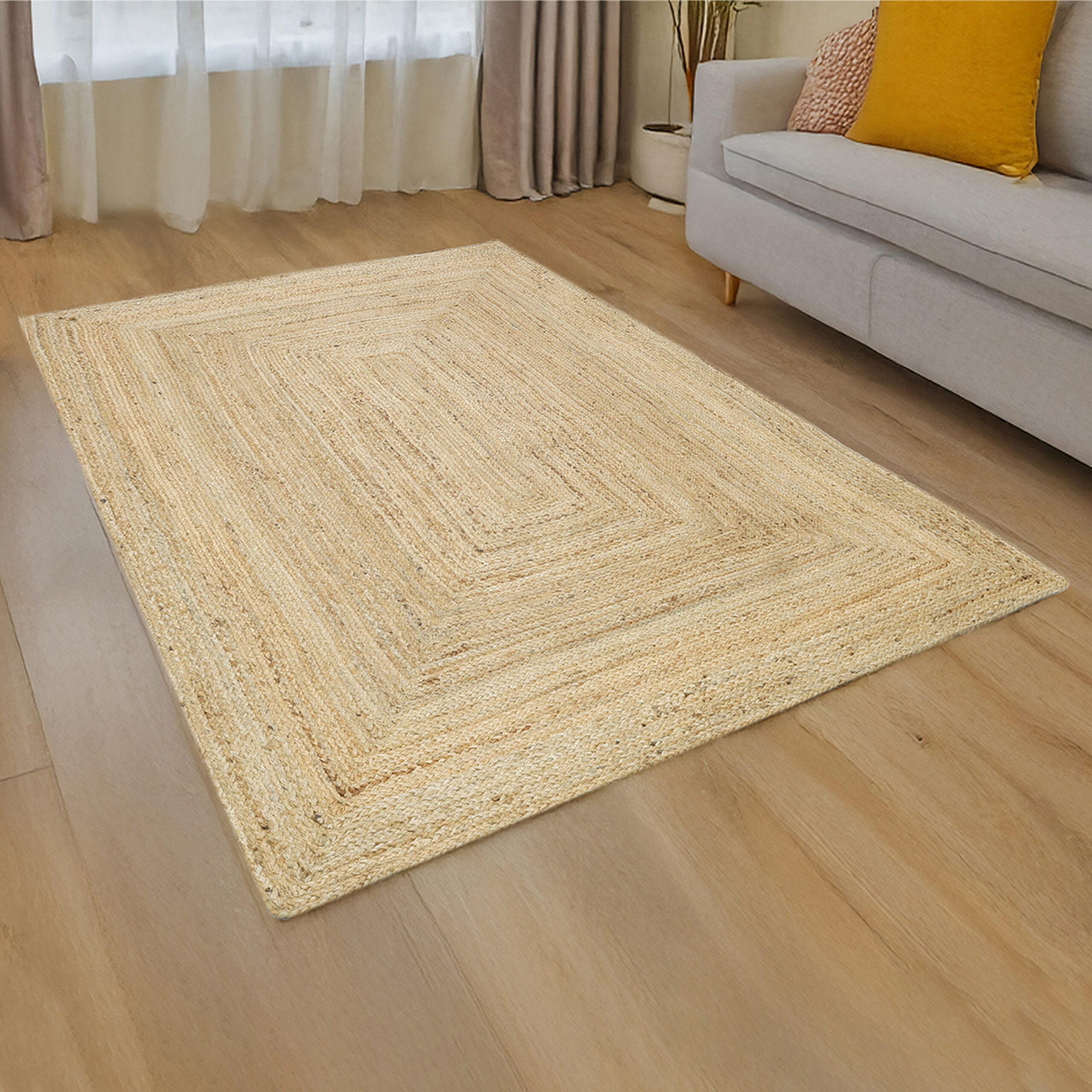 Natura Hand Braided Jute Rug - 150x220 cm