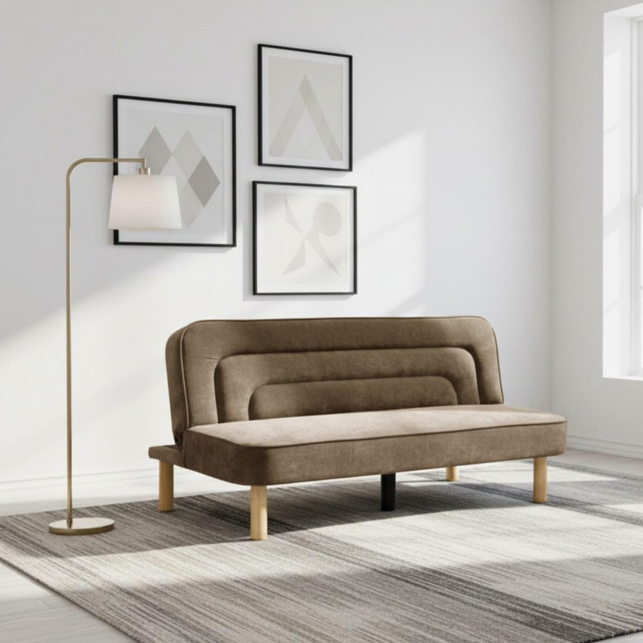 Movo Groov 3-Seater Fabric Sofa Bed