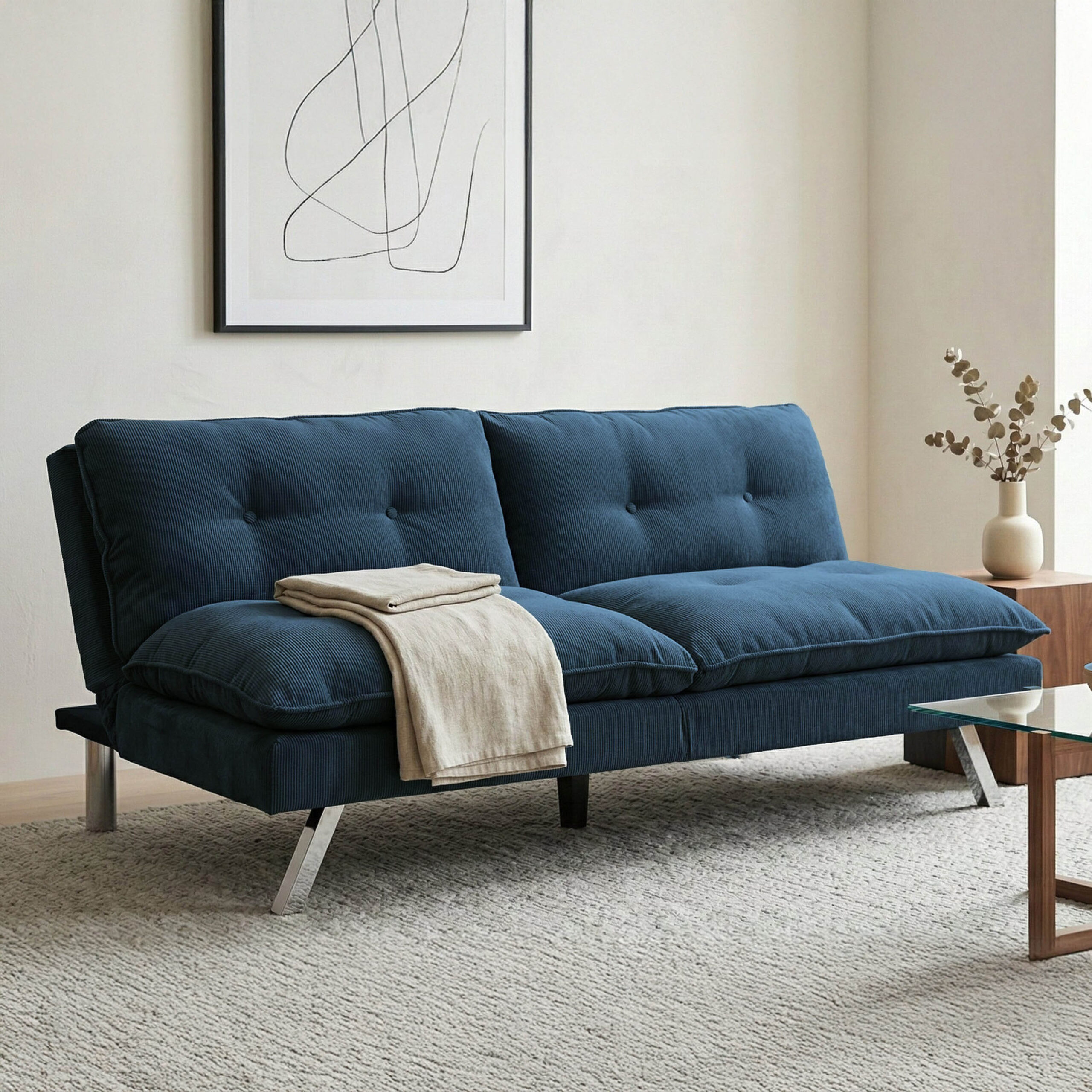 Movo Camden 3-Seater Fabric Sofa Bed