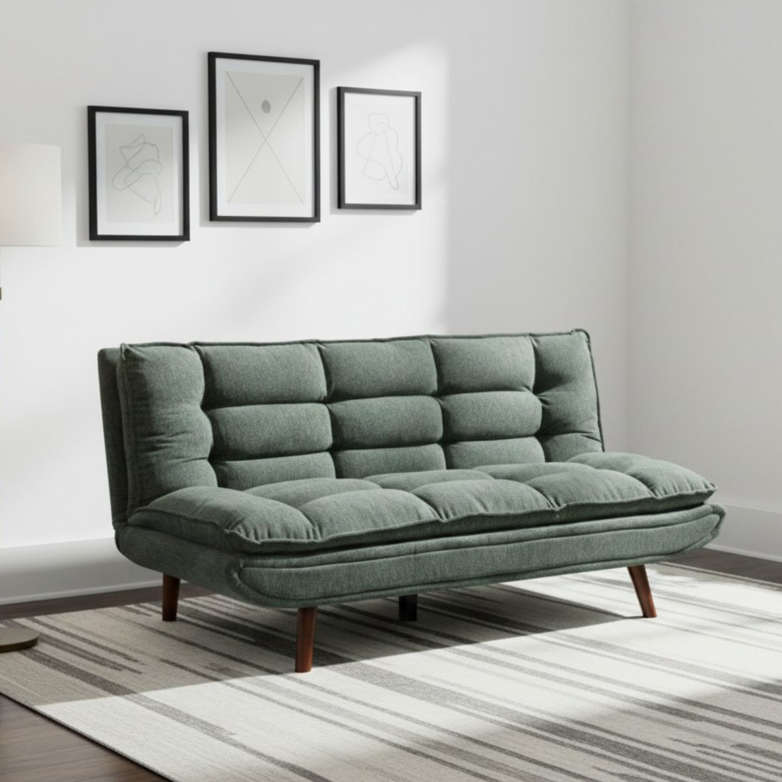 Osaka 3-Seater Fabric Sofa Bed